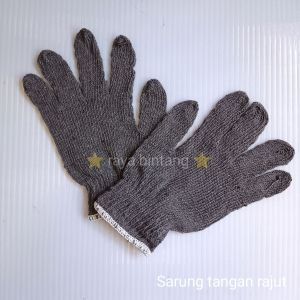 Sarung tangan kerja benang rajut kain proyek tukang safety