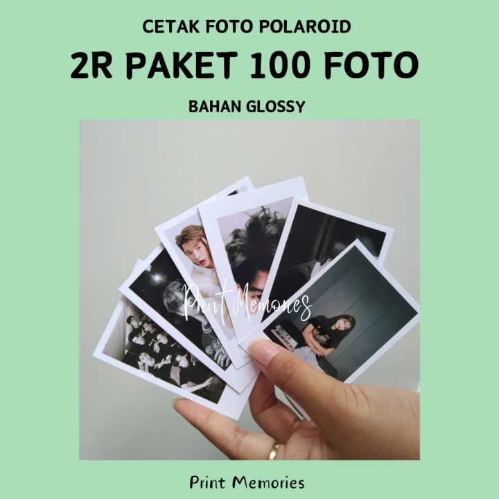 Cetak Foto Polaroid 2r Paket 100 Foto Bahan Glossy Proses Cepat Lazada Indonesia 4180