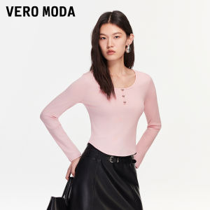 Vero Moda | Bow U-Neck Pure Color Slim Fit T-Shirt