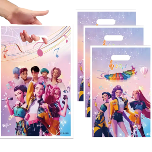 10PCS KPOP Demon Hunters Themed Party Disposable Gift Bag Candy Bag Childrens Party Decoration Organizing Supplies Xmas Gift