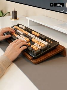 WUBUWEI | Ergonomic Lifting Wooden Keyboard Tray Office Accessory Wrist Supporter