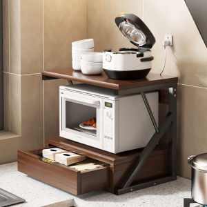 Nhà Bếp Nhiều Lớp Có Giá Để Đồ Lò Vi Sóng Đặc Biệt Mặt Bàn Gia Đình 2 Lớp Lò Nướng Kệ Nồi Cơm Điện Đứng Người Tổ Chức