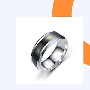 Smart Stainless Steel Multifunctional Ring for Couple Mood Feeling Inligent Temperature Sensitive Rings Waterproof Jewelry