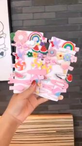 14 in 1 Jedai Jepit Rambut Jepitan Wanita Anak Perempuan Motif 3D Karakter Buah Bunga Hair Clip Aksesoris Fashion Gaya Korea Korea Thailand Premium Ori Original