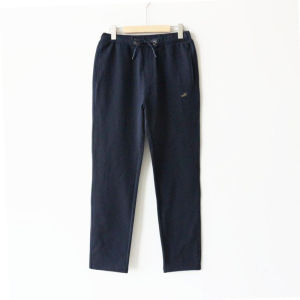 Mens Casual Cotton Sweatpants Mid-High Waist Loose Elastic Large Size Sport Pants Thin Straight Leg Long Pants Spring Autumn