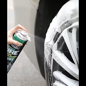Tire Foam Bright Cleaner Black Tire Wax Lotion High Gloss Spray Cleaner Moisturizing Tire Polish Waterproof And Long-Lasting Anti-Aging 300ml/600ml