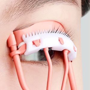 Professional Comb Eyelash Curler Fits All Eye Shapes Long Lasting Metal Eyelashes Warping Women Eye Makeup Tools