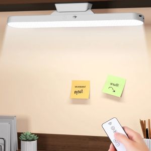 โคมไฟตั้งโต๊ะ LED แม่เหล็กแขวนโคมไฟตั้งโต๊ะแบบชาร์จไฟ USB 3 สีไฟอ่านหนังสือหรี่แสงได้ตู้ตู้เสื้อผ้าตู้เสื้อผ้าไฟกลางคืน