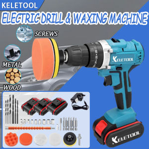 Wireless impact drill set brushless electric drill set variable speed drill chuck LED light multiple screwdrivers/drill