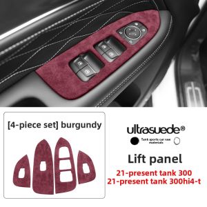 LAIERTU | Velour Interior Accessory Gear Shift Cover Outlet Frame Kick Plate Protector