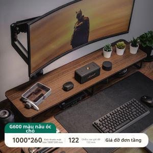 Brateck | Giá Đỡ Màn Hình Có Khoảng Trống Lưu Trữ