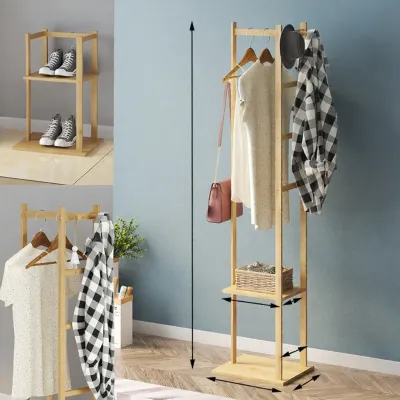 AIMUKE | Modern Home Bamboo Standing Coat Rack