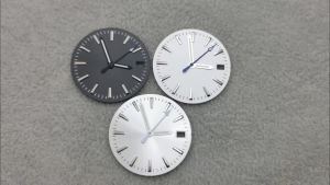28.5MM NH35 Sunburst Watch Dial Stripes Simple Surface Single Date Watch Face With NH35 Watch Hands for NH35/NH36/4R/7S Movement