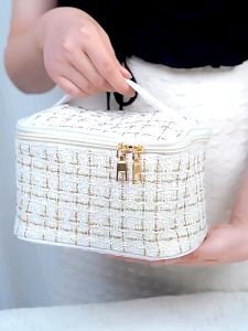 Capacity Hepburn Style Makeup Bags  Travel Toiletry Makeup Bags Cosmetic Bag for Women Tas Rias Gaya Hepburn Kapasitas Tinggi
