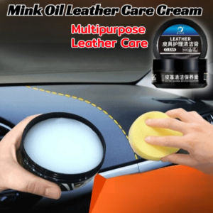 Multi-Purpose Leather Care Mink Oil Leather Repair Cream Shoes Car Seat Maintenance Restore Shine