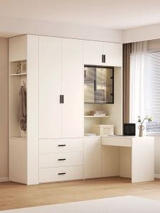 PAMEDI | Practical Modern Corner Wardrobe With Desk Integrated Customizable