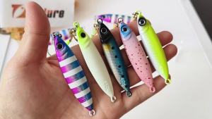 TOLU New 30g/40g/60g/80g Fast Sinking Jigging Fishing Lure Laser Paper Coating Luminous Jig Lure Sea Fishing Trolling Jigging