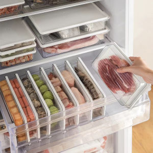Kitchen Refrigerator Keep fresh FRUITS VEGETABLE MEAT FISH drain storage boxes Fridge Organizer