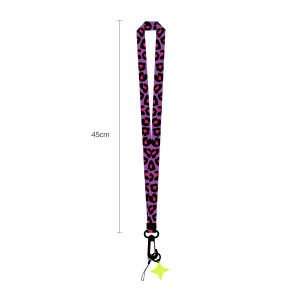 Bestfun Original Design Leopard Print Apple Huawei Phone Lanyard Crossbody Anti-Phone Slant Hanging Rope Clip