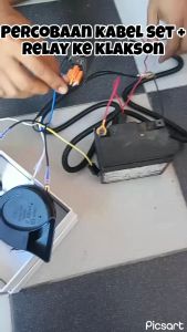 Kabel Riley Klakson Soket Relay Klakson + Riley & Sekring 12 Volt Universal