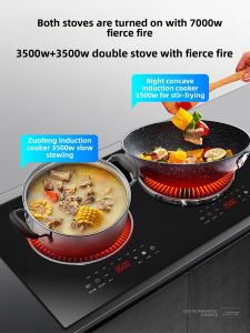 AOMIKANG | High Power Dual Burner Electric Cooktop 3500W