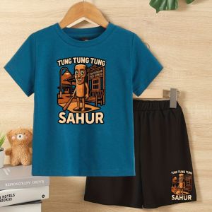 baju anak tung tung tung sahur stelan baju anak laki laki 1th-10th