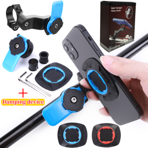 Motorcycle Bike Phone Holder Stand Bicycle Phone Bike Holder 360° Rotatable Navigation Support Security Bracket Phone Stand