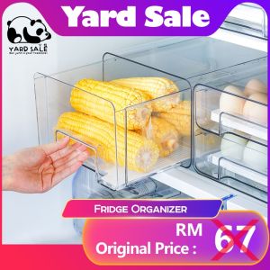 Yard Sale - Drawer Fridge Organizer Stackable Refrigerator Fresh Storage Box Plastic Refrigerator Egg Food Storage Box
