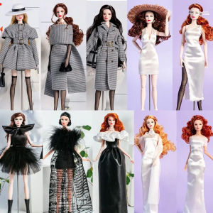 New Handmade Woolen Coat Outfit Multistyles Fashion Plush Overcoat Doll Accessories For 11.5 Inch 30cm Dolls/for 1/6 Bjd Dolls