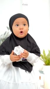 Hijab Anak Alnaira Kerudung Jersey Hijab Geblus Anak Umur 0-2 Tahun Jilbab Instan