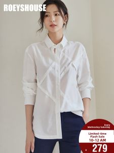 Roey s house | Elegant White Polo Collar Shirt