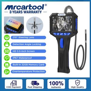 MRCARTOOL N150 210° Rotating Two-Way Articulated Endoscope Inspection Camera with 6.2mm Tiny Lens 1 Million HD Borescope Camera