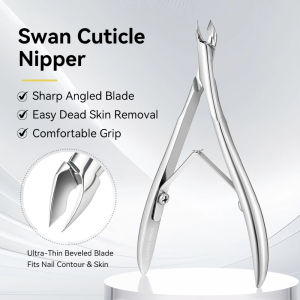 BORN PRETTY | 1Pc Silver Cuticle Nippers Stainless Steel Dead Skin Remover Clipper for Nail Art Pedicure Trimmer Salon Supplies Nail Care Tool