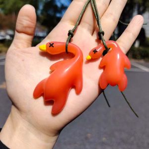 UV Color Changing Roasted Duck Pendant Light Changing Keychain