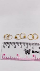 Anting Emas Kadar 8K Model Kenip Ukir Family Gold