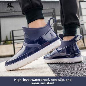 JIFANPAUL | Slip Resistant Waterproof Rain Boots for Men