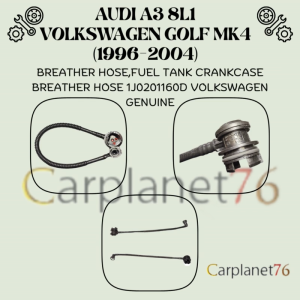 AUDI A3 8L1 VOLKSWAGEN GOLF MK4 (1996-2004) FUEL TANK CRANKCASE BREATHER HOSE 1J0201160D 100%GENUINE