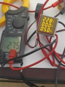 1pc Square LED Digital Voltmeter Ammeter Hertz Meter AC20-500V Signal Lights Voltage Current Frequency Combo Meter
