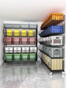 WUBUWEI | Mobile Snack Display Shelf With Wheels