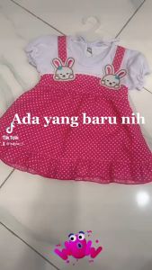 BAYIe - Dress Baju Anak Perempuan Cewek motif 2 RABBIT PLANET KIDS Pakaian anak