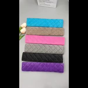 NEW Soft Plush Embossed Car Seat Belt Shoulder Cover Decompression Comfort Car Accessories Safety Belt Protective Cover