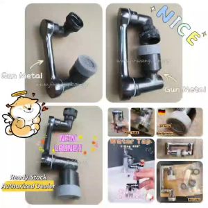 ✅SG Ready Stock 🎊Germany  Authorized Seller]sink faucet Adapter♻️ High Quality 360° Gun Metal/Chrome