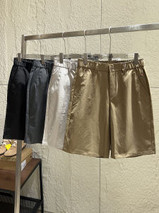 High-End Quality Breathable Summer Mens Shorts Casual Commute Five-Quarter Straight Leg Elastic Waist Youthful Popular