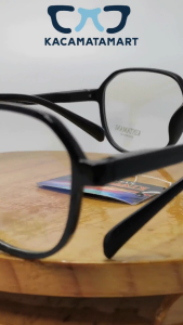 Kacamata Pria / Wanita Lensa Transparan Style Korean Fashion Idol Bulat Trendy Anti Blueray - HQ299F