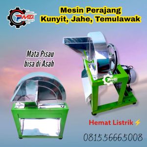Mesin Perajang Potong Kunyit Jahe Bawang - Alat Pemotong Iris Temulawak Kunir
