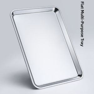 HANXIAO | Thickened Rectangular Stainless Steel Tray