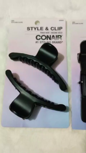 Conair Hair Styling Accessories – Black Styling Clips Sectioning Clips Bobby Pins for Thick or Fine Hair Secure Hold