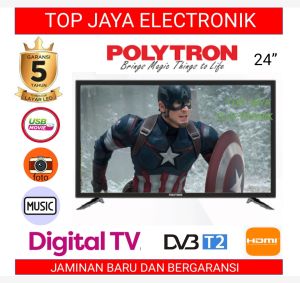 LED TV POLYTRON 24 INCH DIGITAL TV NEW SERIES