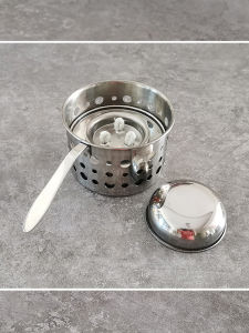 Stainless Steel Liquid Alcohol Stove Fuel Tank Hand Cup Solid Alcohol Fuel Box Eco-friendly Oil Combustion Box Hot Pot Accessories