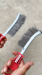 Sikat Baja Sisir Kawat Bengkok Kuningan Wire Brush Sikat Kawat Kuningan Baja Model Golok Pisau Wire Brush